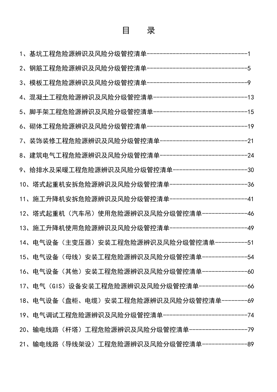 危险源辨识和风险评估及分级管控清单_第2页