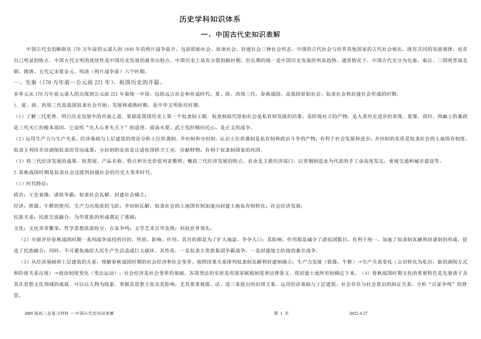 历史学科知识体系_第1页