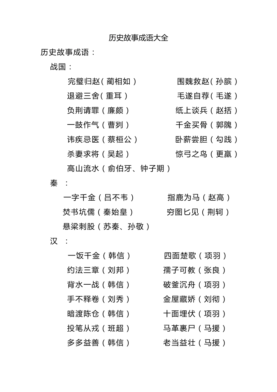 历史故事成语大全_第1页