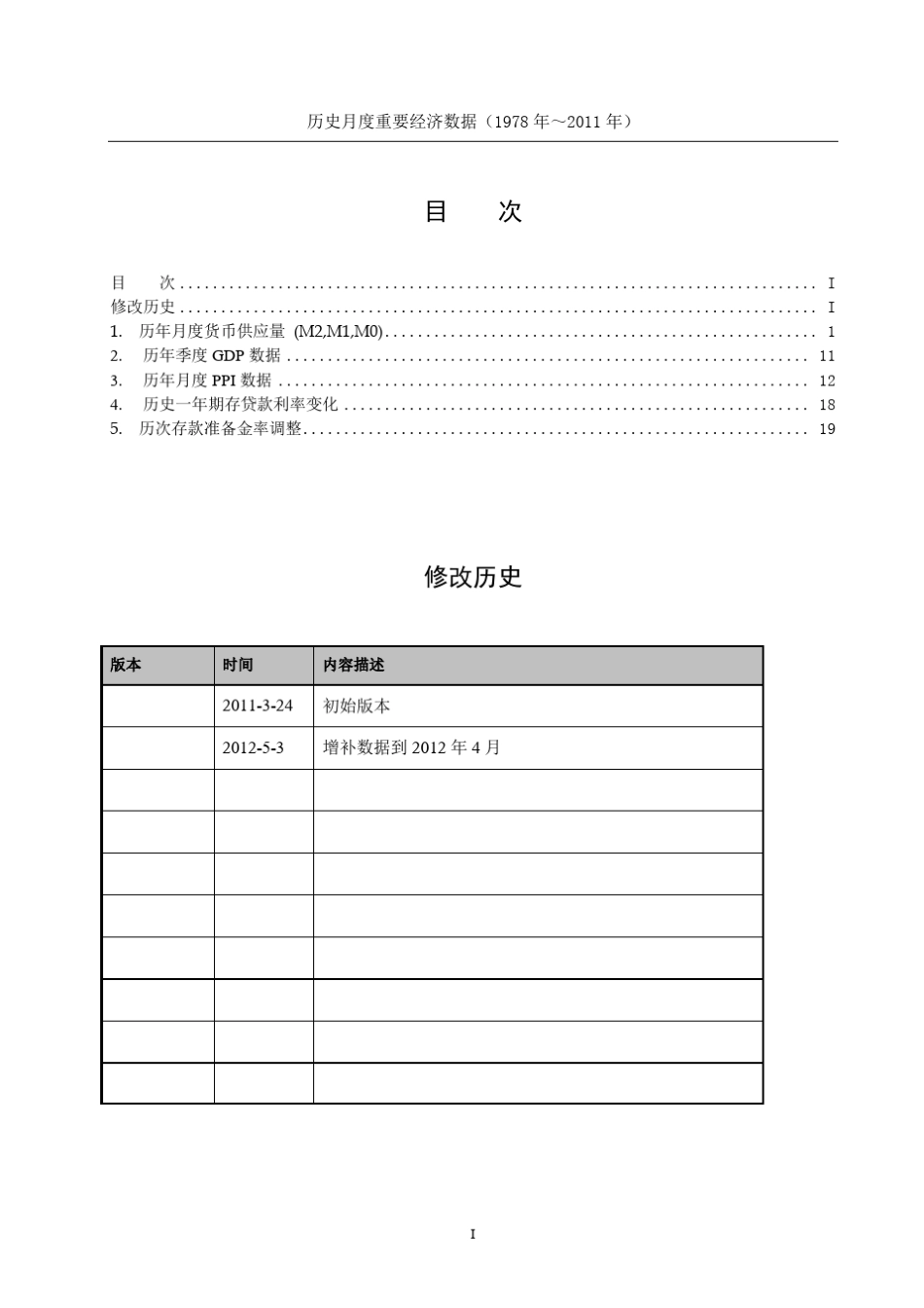 历史月度重要经济数据(1978年～2012年)(含GDP_PPI_利率_货币供应量)_第3页