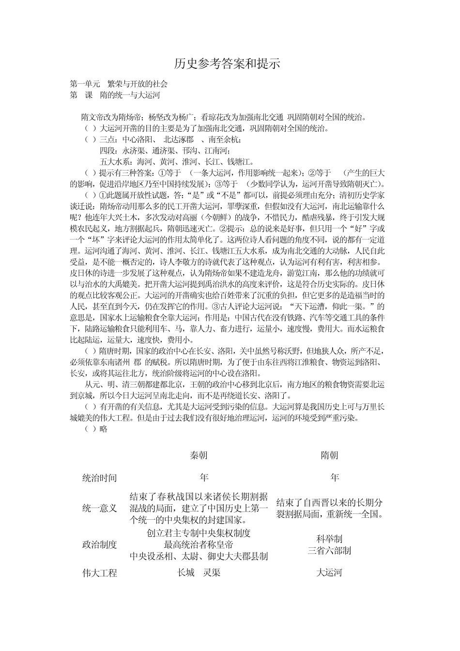 历史资源与评价七年级下答案_第1页