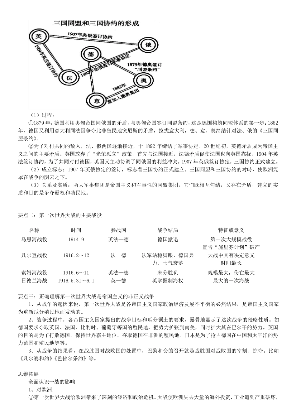 历史选修三：20世纪战争与和平知识点总结_第3页