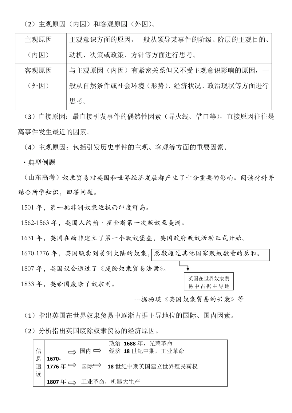 历史题型分类及答题模板一背景、原因类_第2页