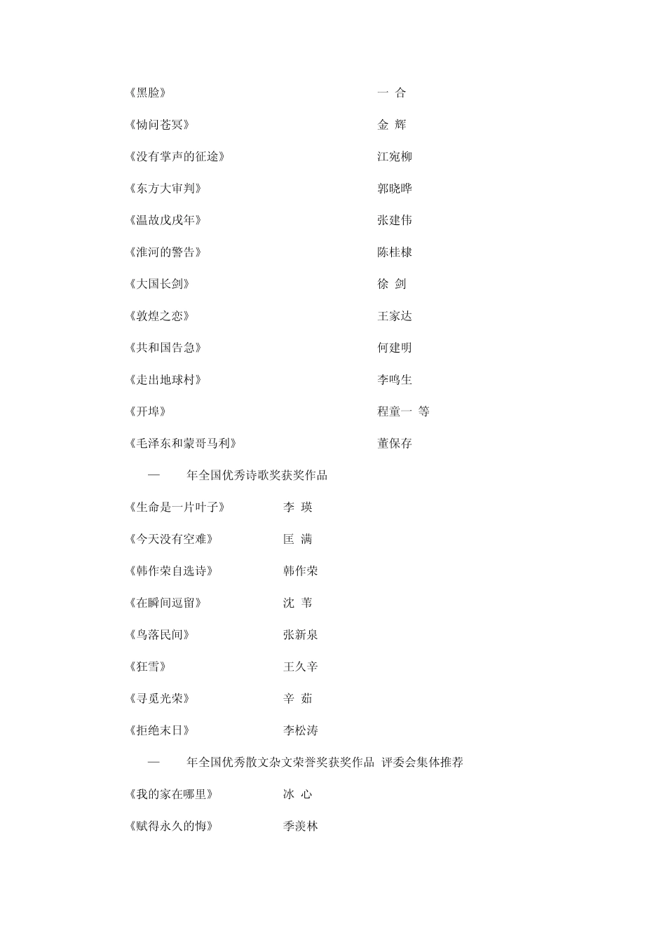 历届鲁迅文学奖_第2页