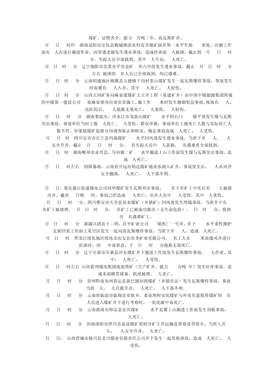 历年中国矿难一览_第2页