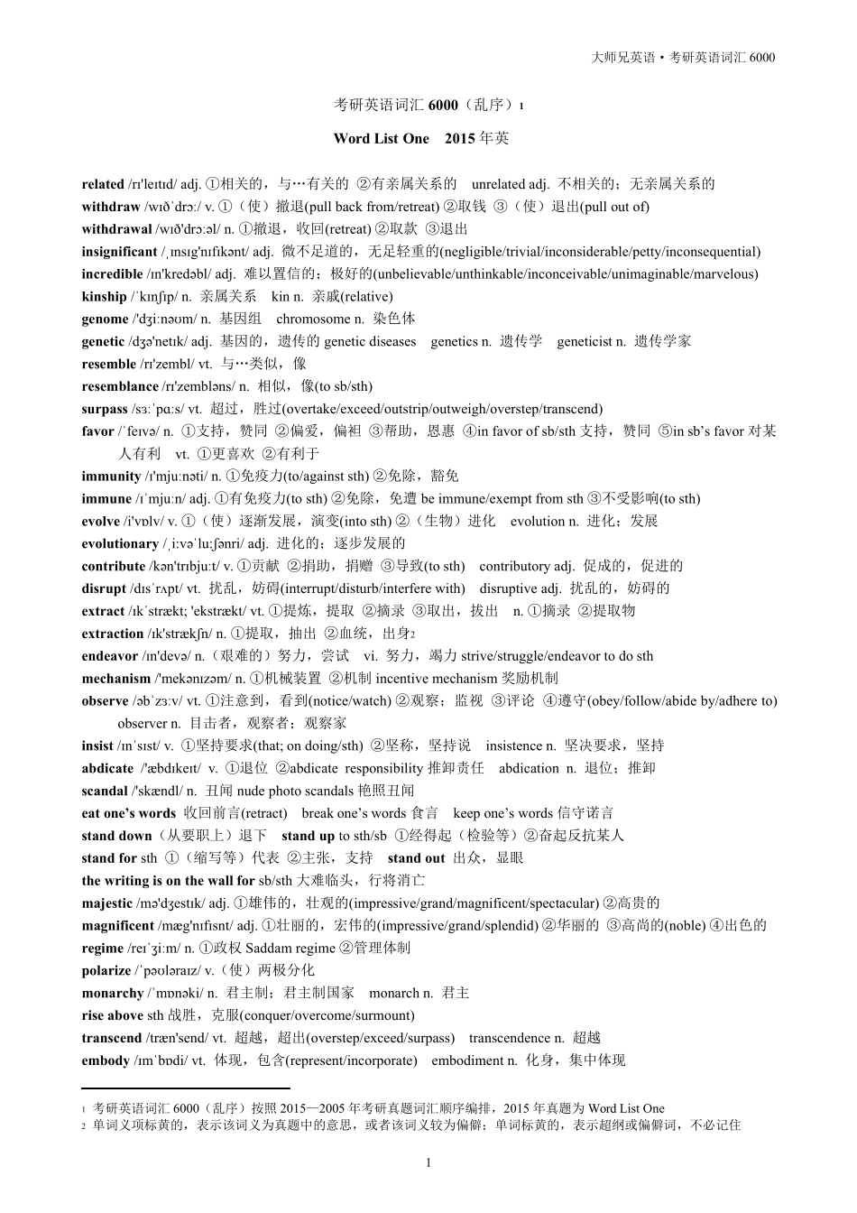历年考研英语一真题词汇_第2页