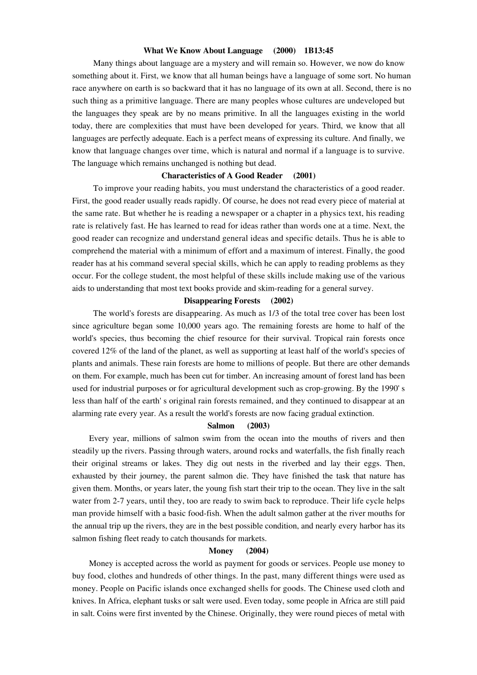 历年英语专业四级听写原文(19932013)_第3页