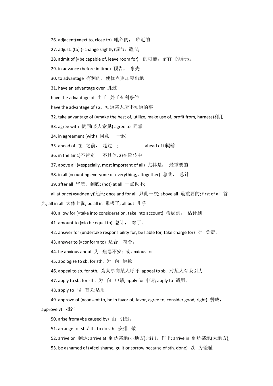 历年英语六级必考高频核心词汇top500+四级高频TOP100_第2页