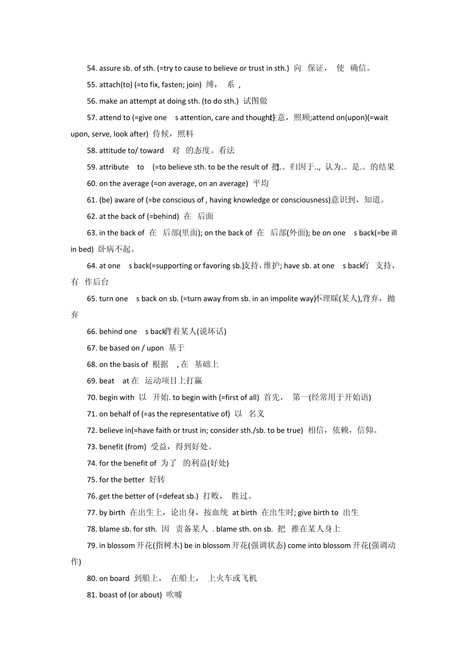 历年英语六级必考高频核心词汇top500+四级高频TOP100_第3页