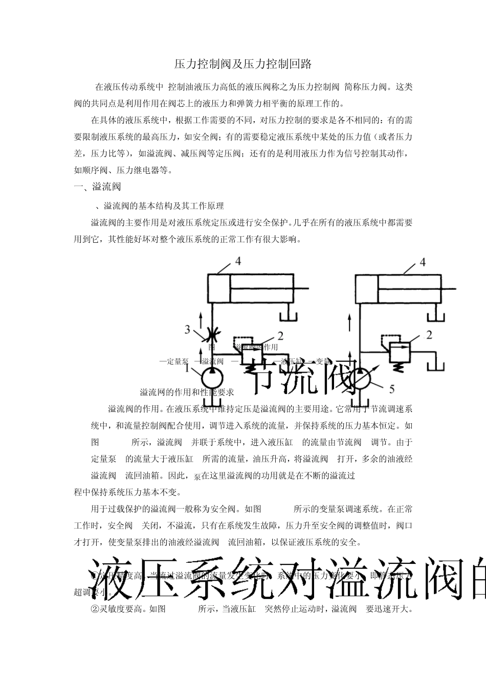 压力控制阀及压力控制回路_第1页