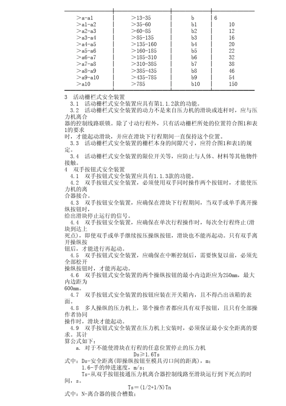 压力机的安全装置技术条件GB509185_第2页
