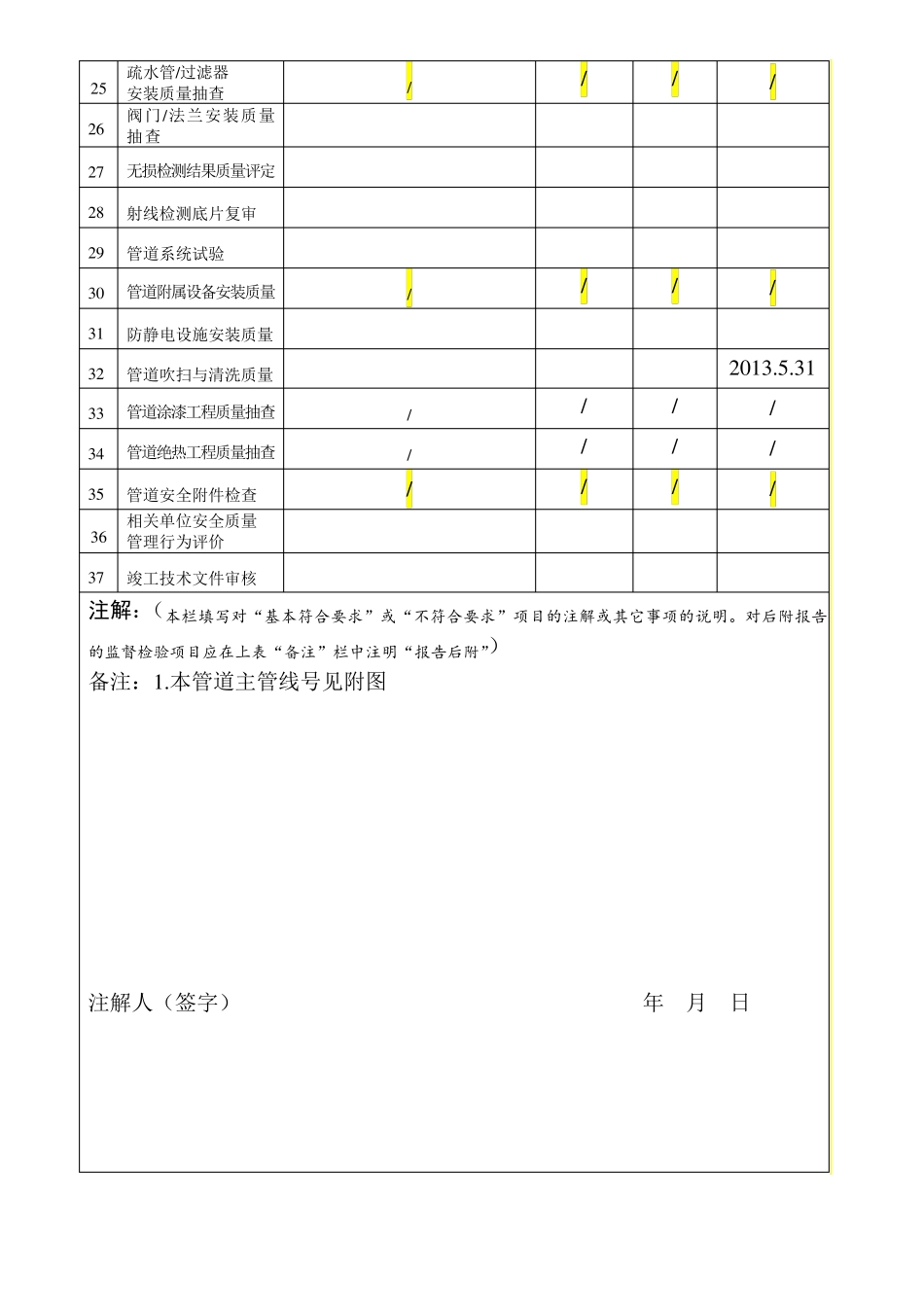 压力管道安装检验记录(样本)_第3页