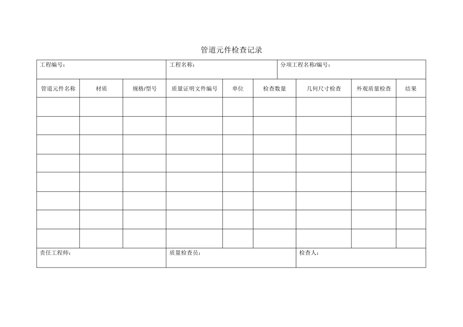 压力管道安装汇总表新GB50236_第2页