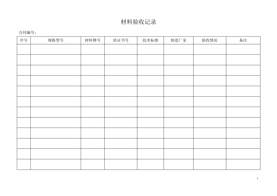 压力管道竣工资料模板_第3页