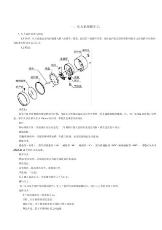 压力表的基本知识
