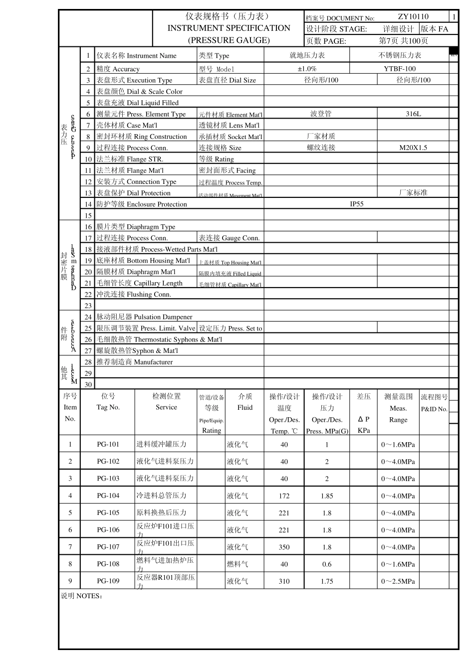 压力表规格书_第1页