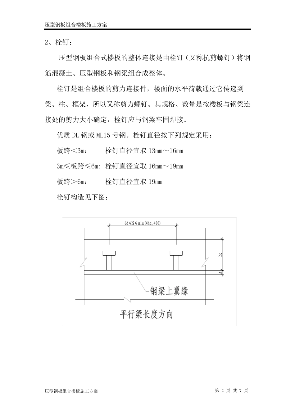 压型钢板组合楼板施工方案._第2页