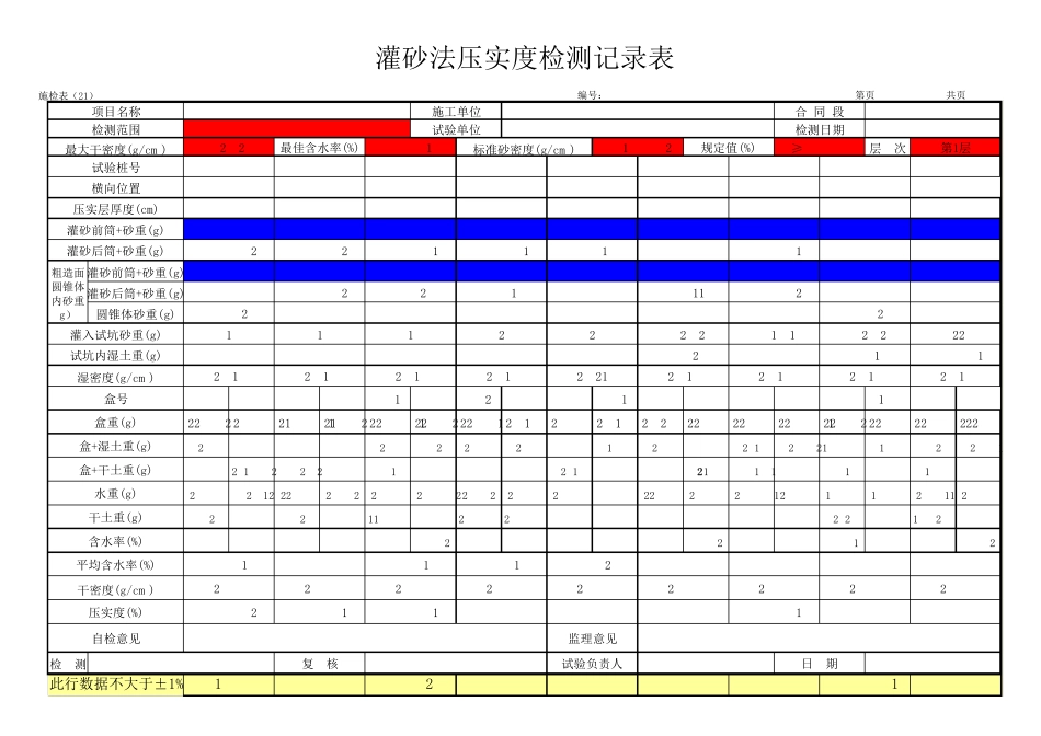 压实度(灌砂法)自动计算表格_第3页