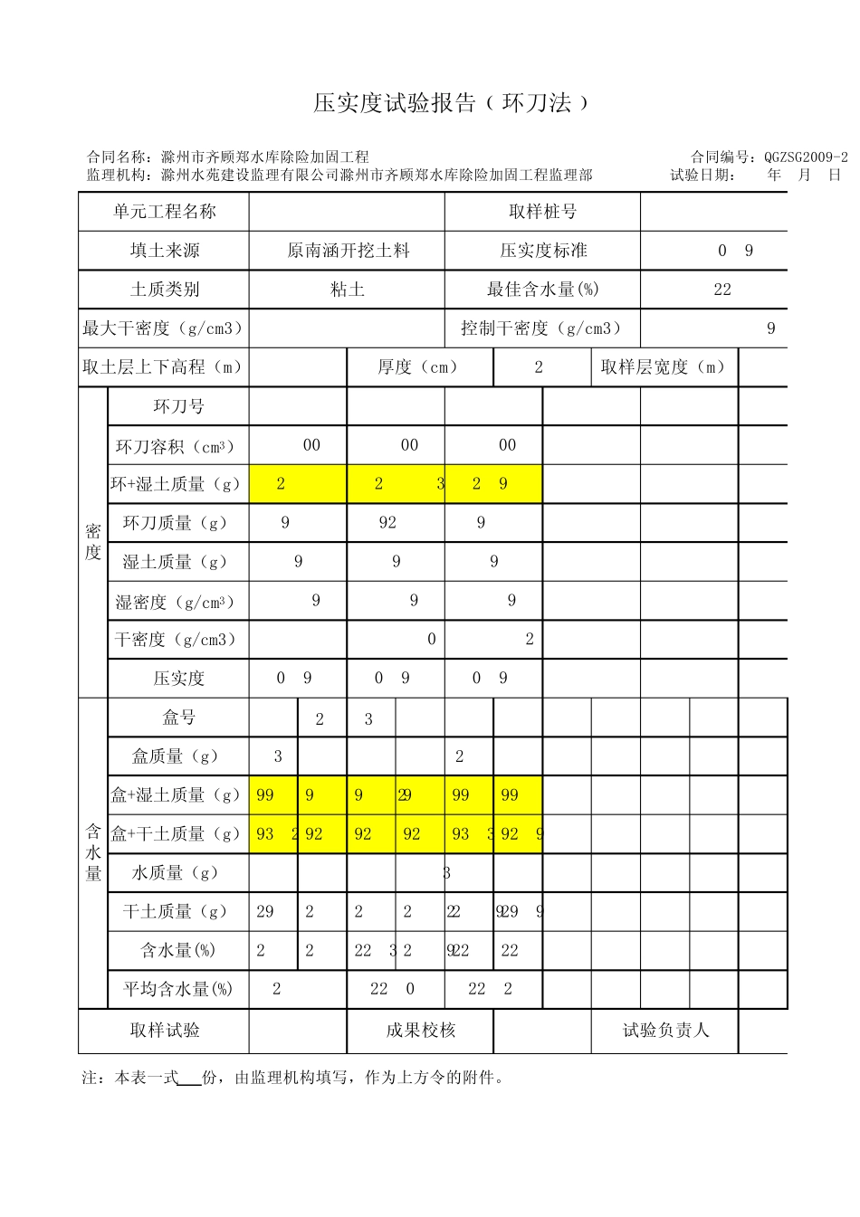 压实度试验报告(环刀法)_第3页