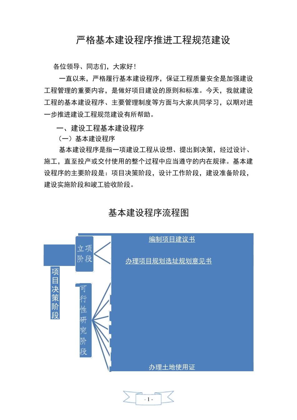 严格基本建设程序推进工程规范建设_第1页