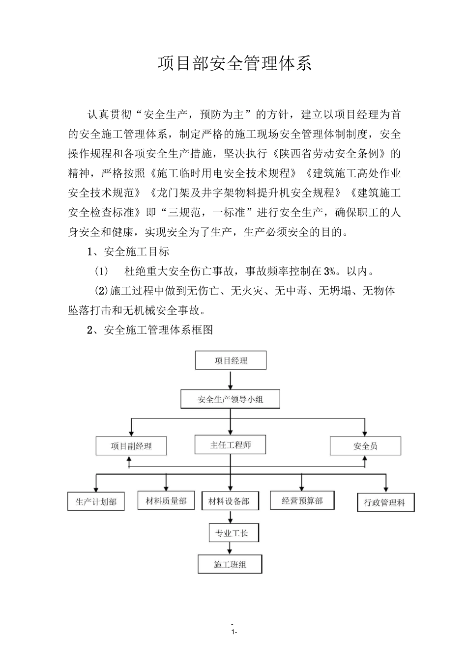 (完整版)安全管理体系_第1页