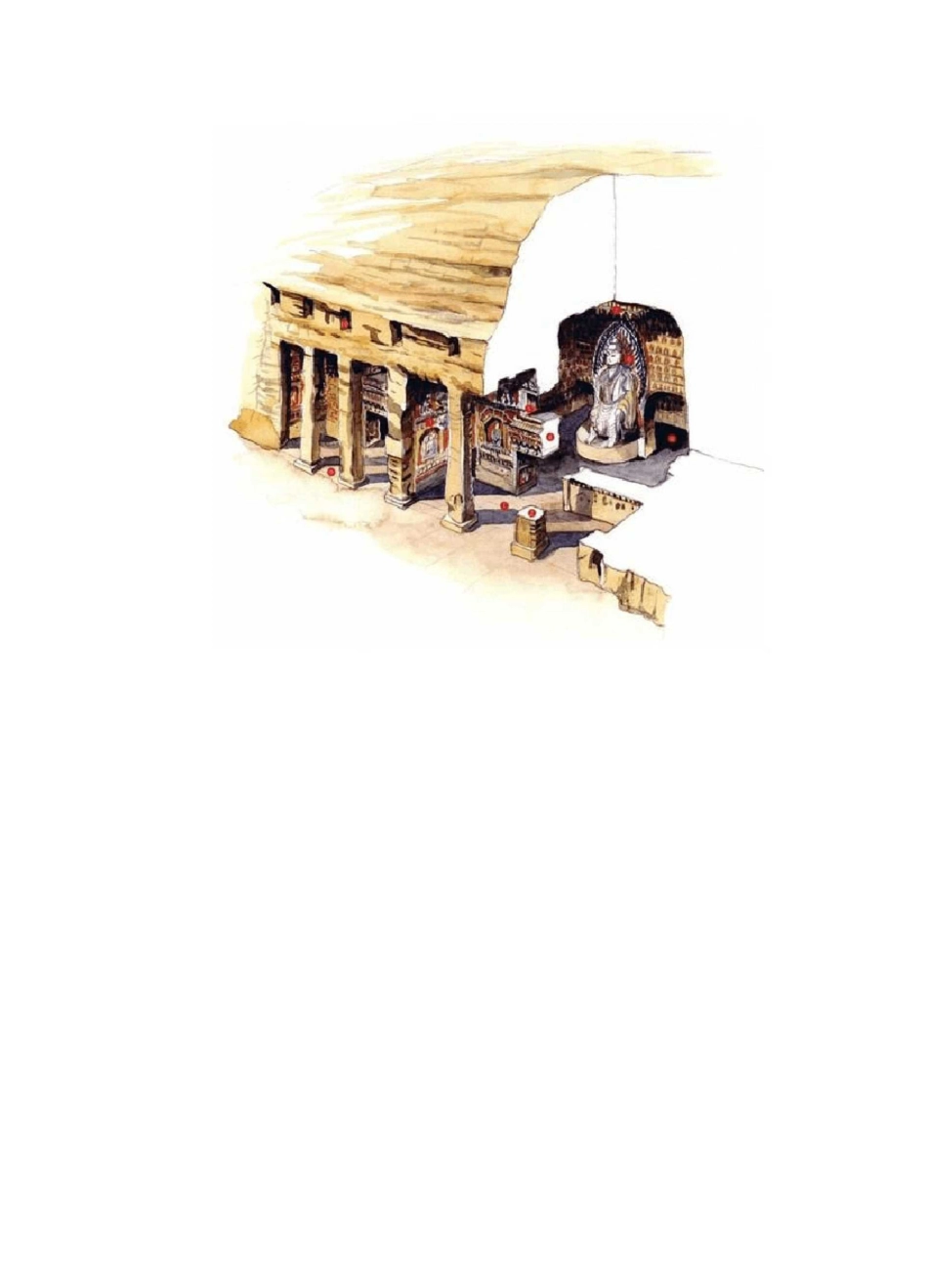 彩绘《中国古建筑剖面图》_第3页