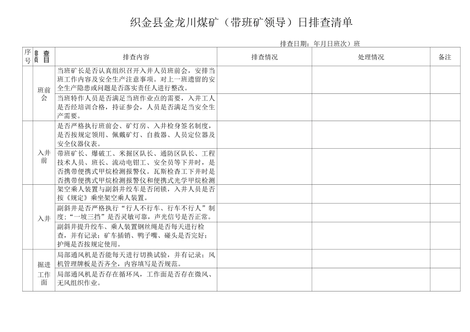 带班矿领导清单_第2页