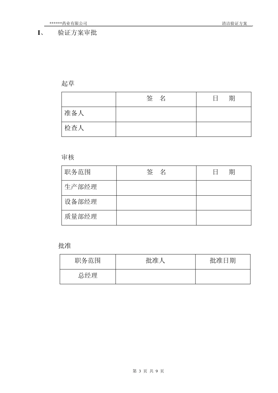 压片机清洁验证方案_第3页