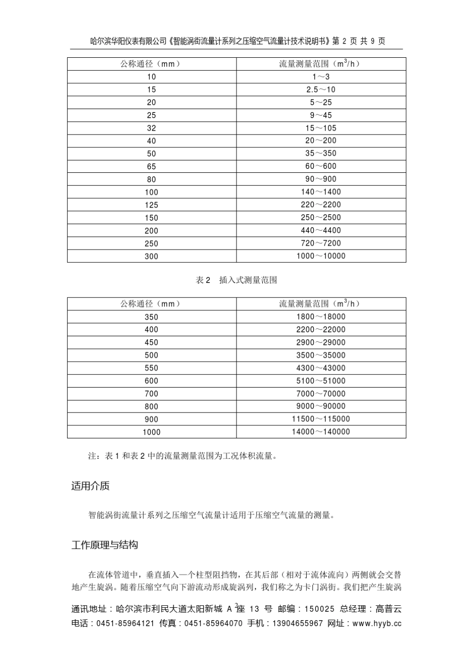 压缩空气流量计说明书_第2页