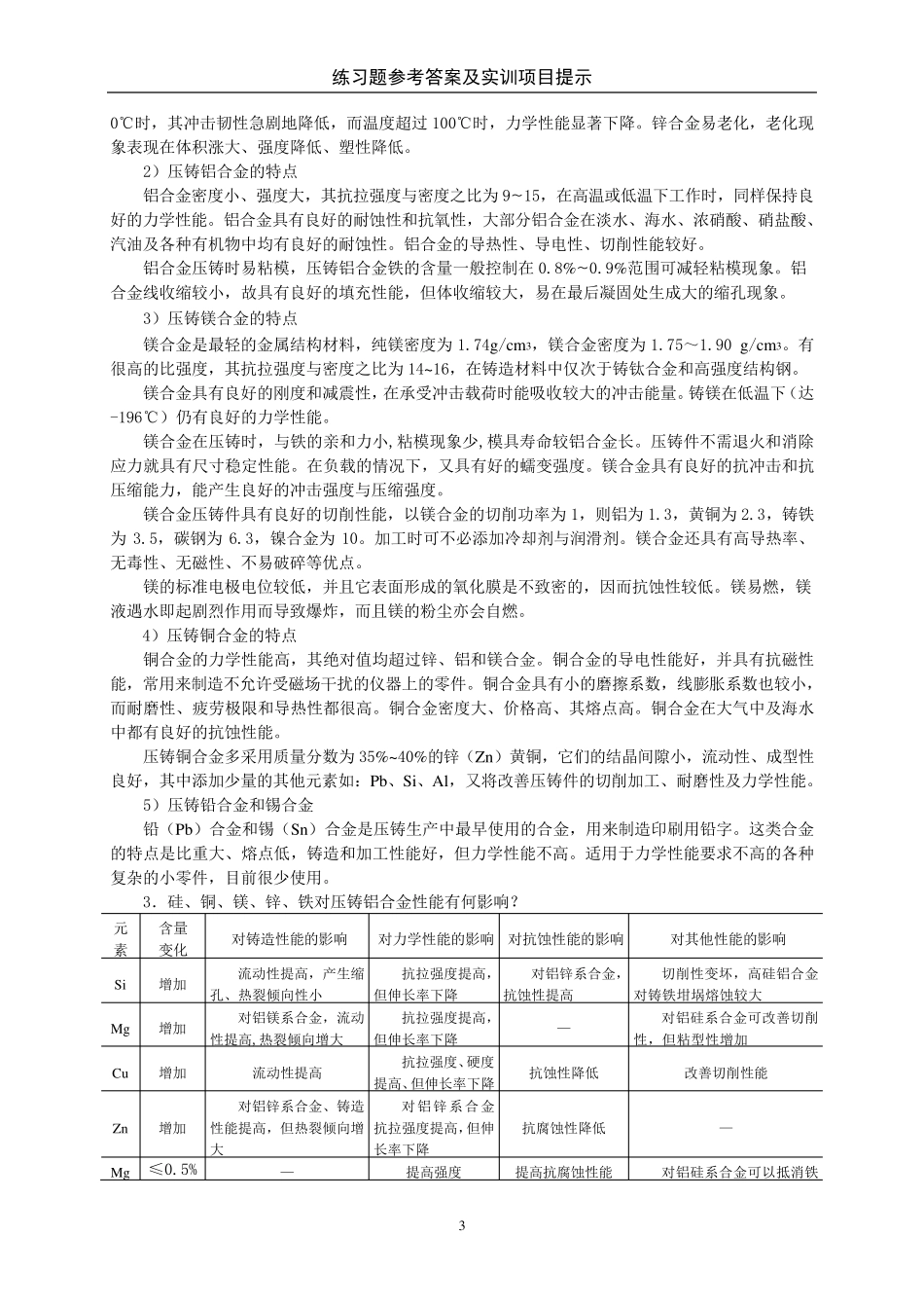 压铸原理及工艺练习题及参考答案_第3页