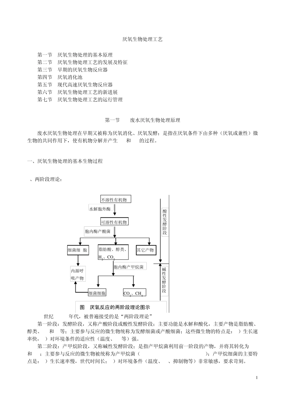 厌氧生物处理工艺讲义_第1页
