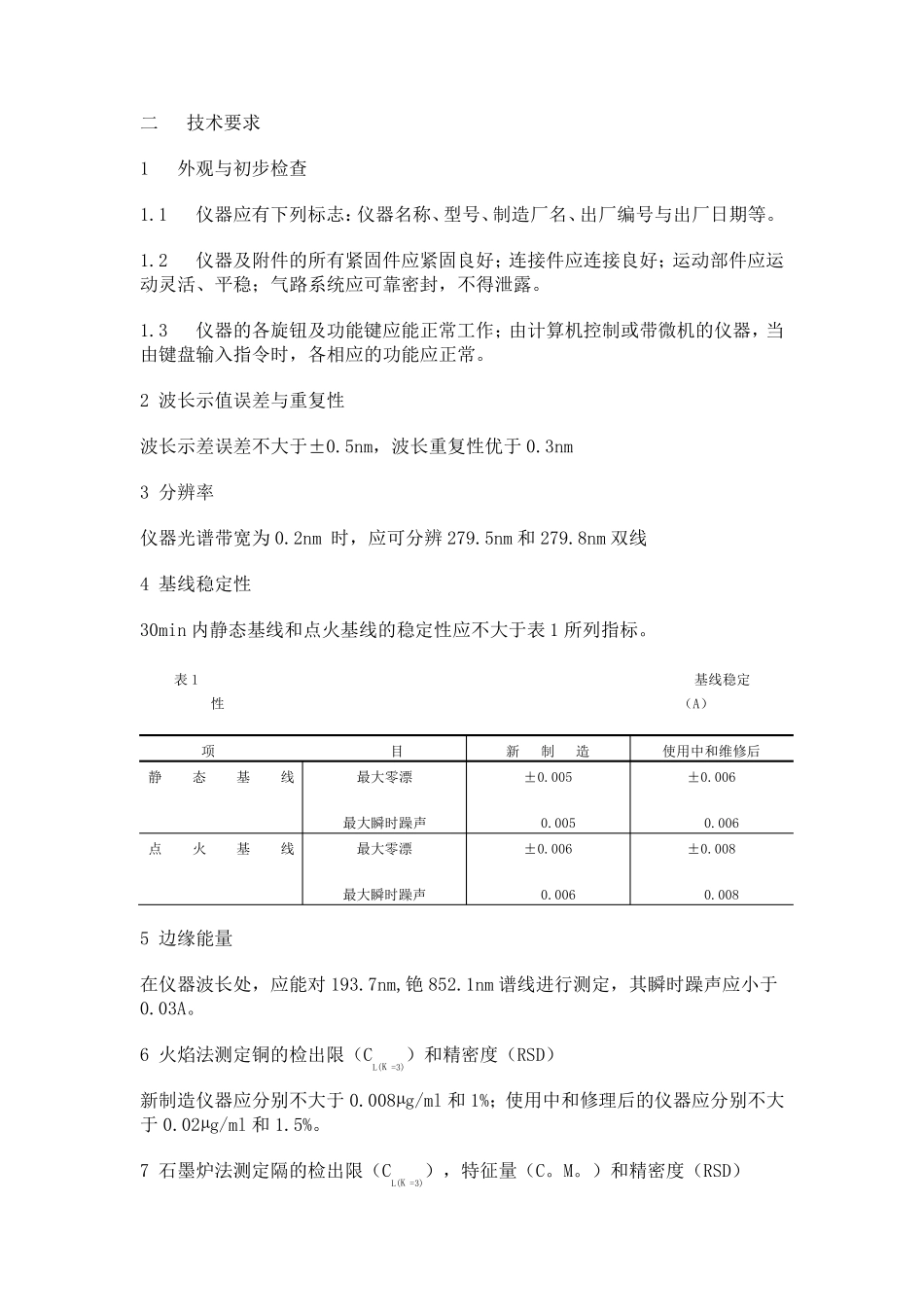 原子吸收分光光度计检定规程_第2页