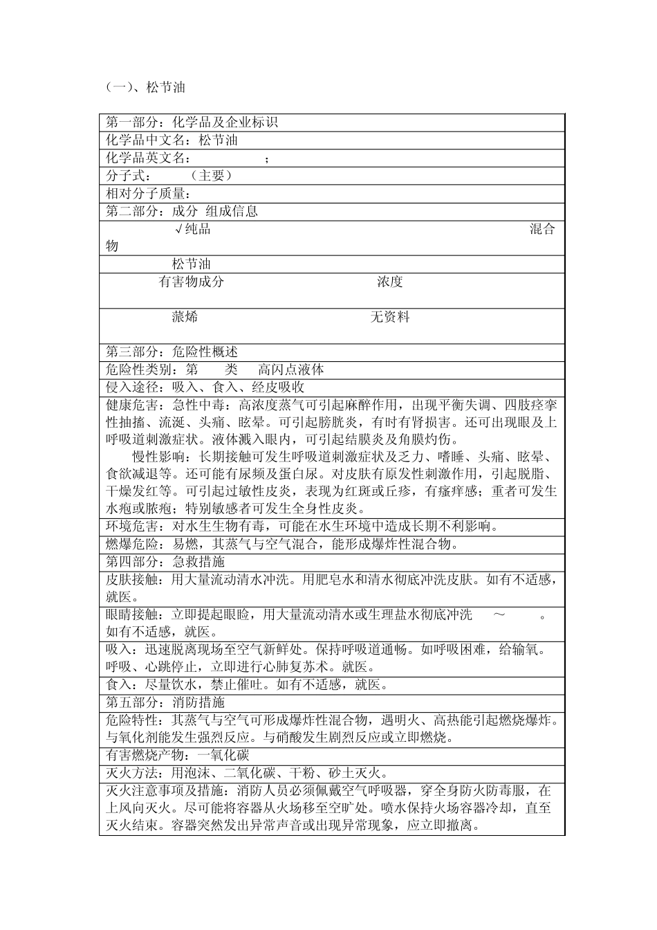 原材料及产成品MSDS_第2页