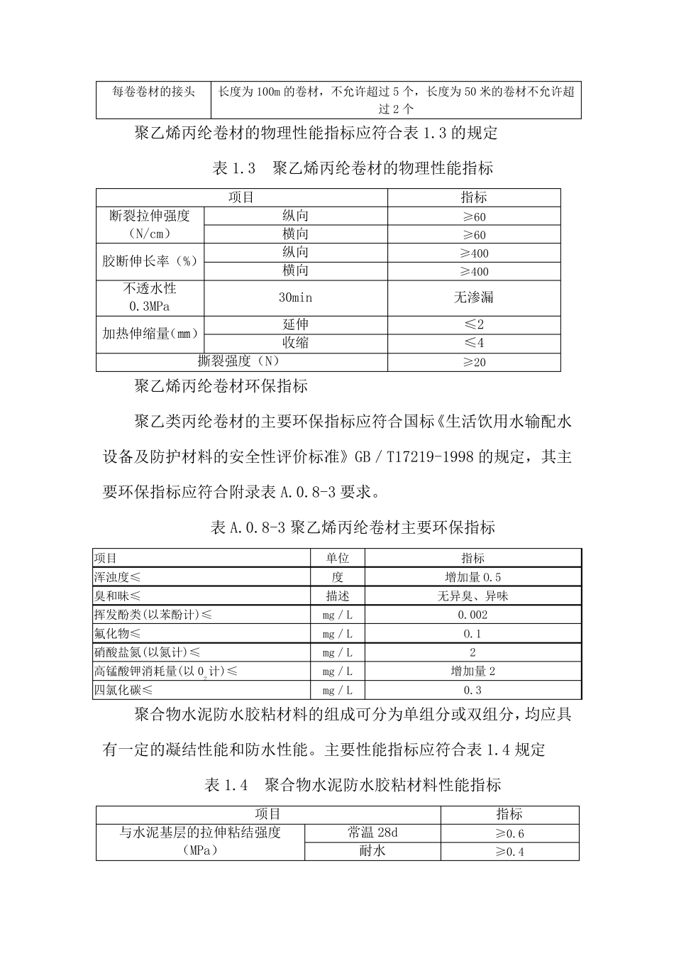 厨房卫生间地面聚乙烯丙纶卷材聚合物水泥防水层施工工艺_secret_第2页