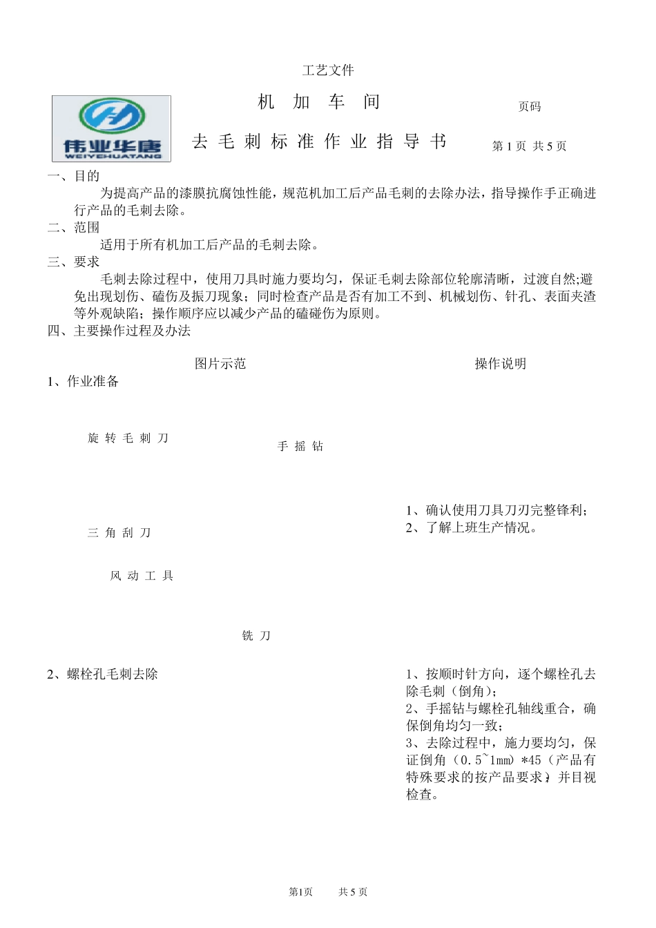 去毛刺作业指导书_第1页