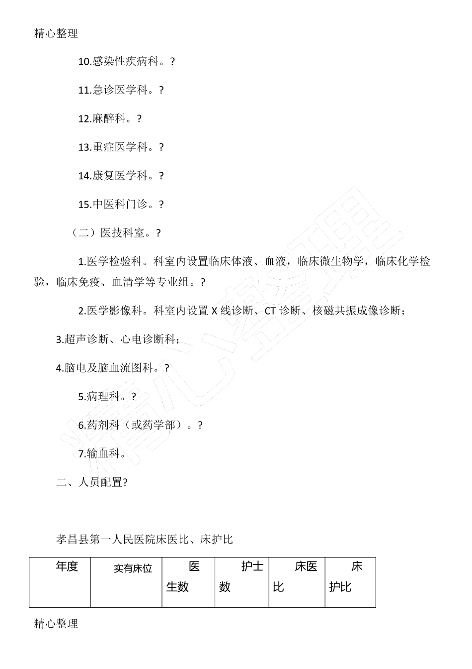 县人民医院医疗服务能力自评报告_第2页