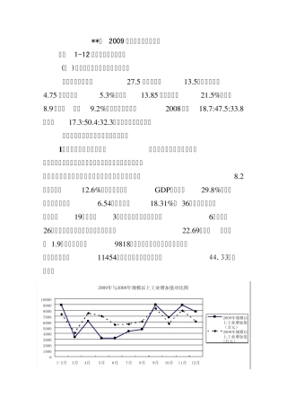 县域2009年经济运行分析