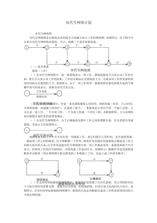 双代号网络计划