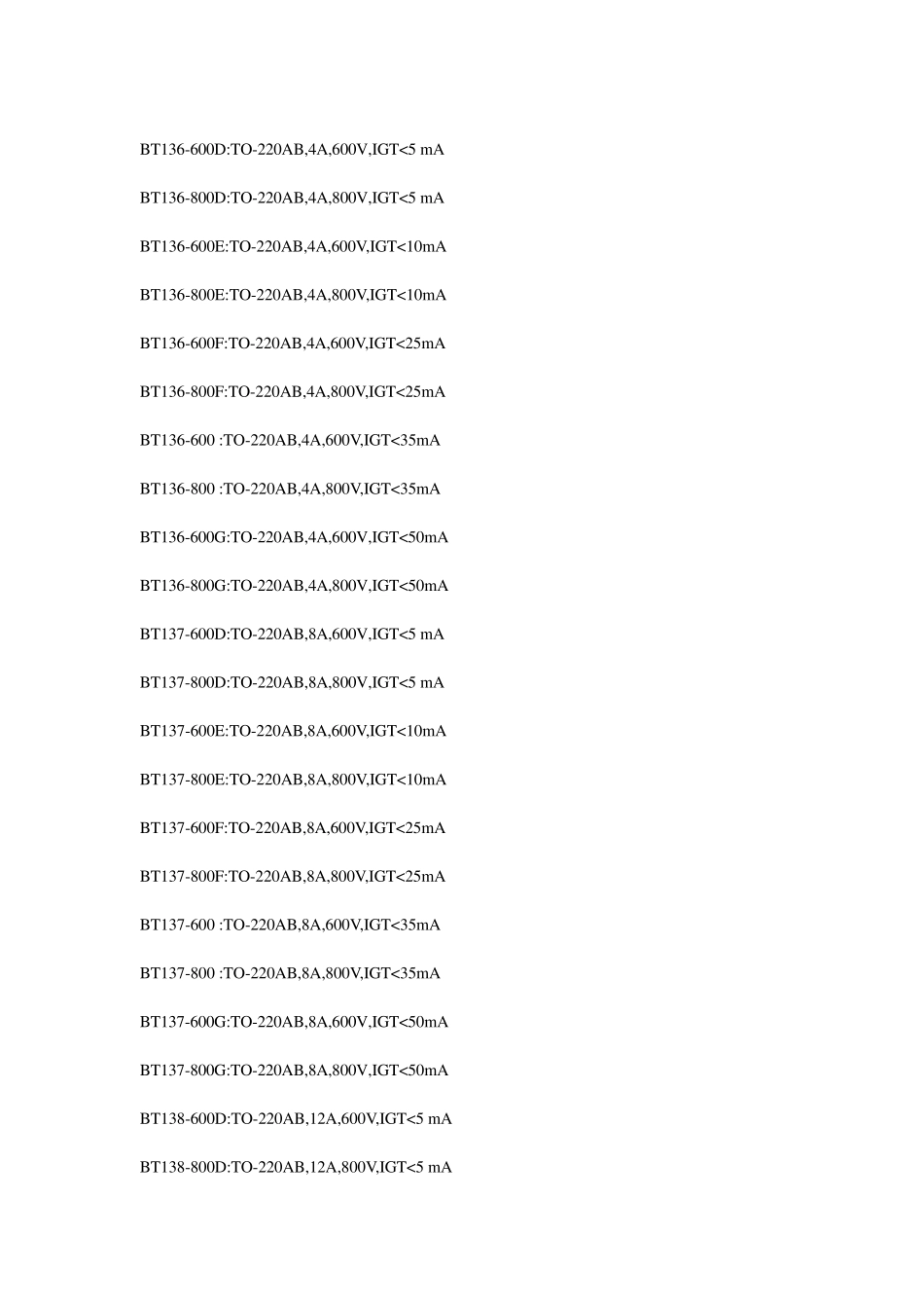 双向可控硅选型表_第3页
