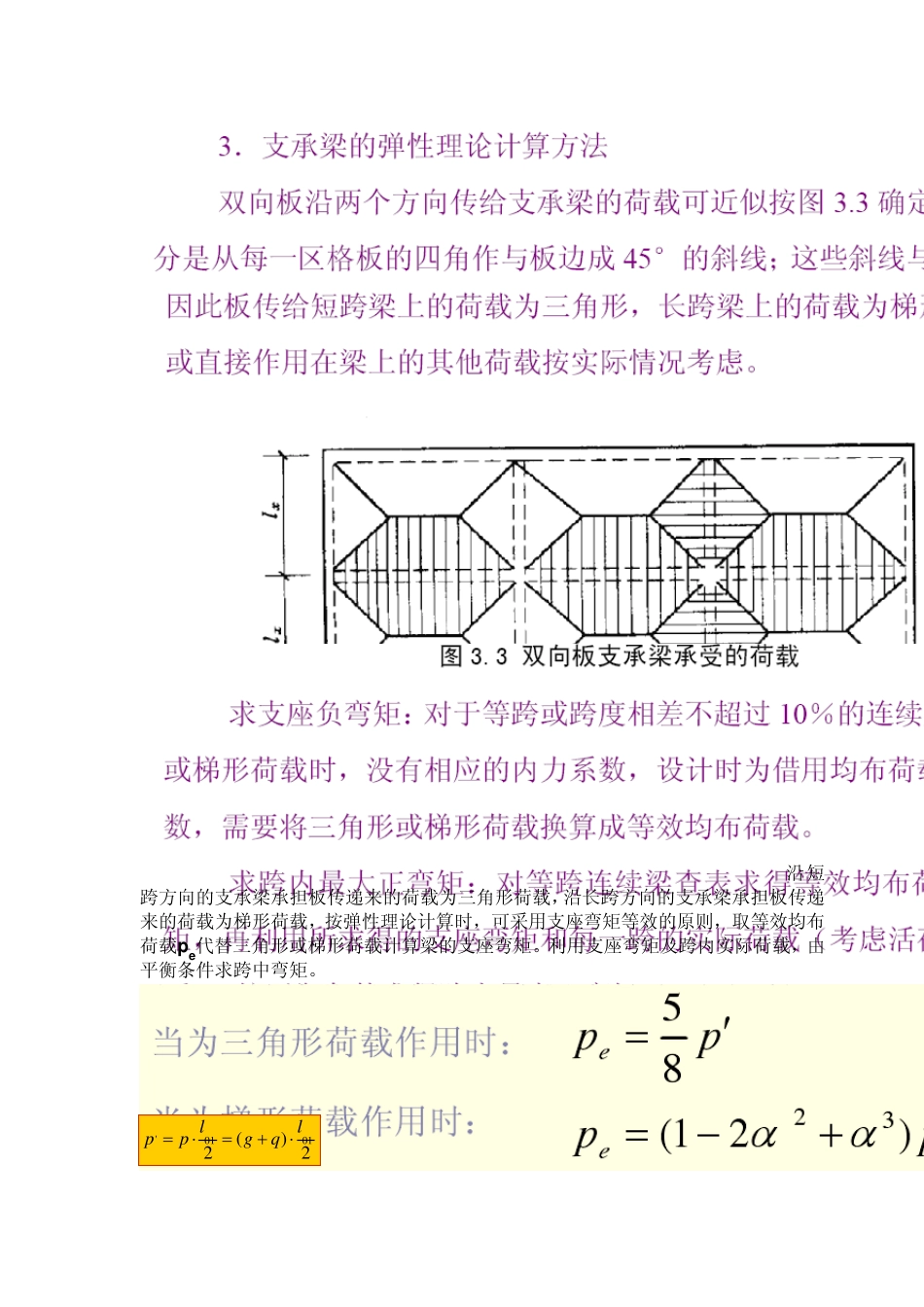 双向板支承梁参考资料_第1页