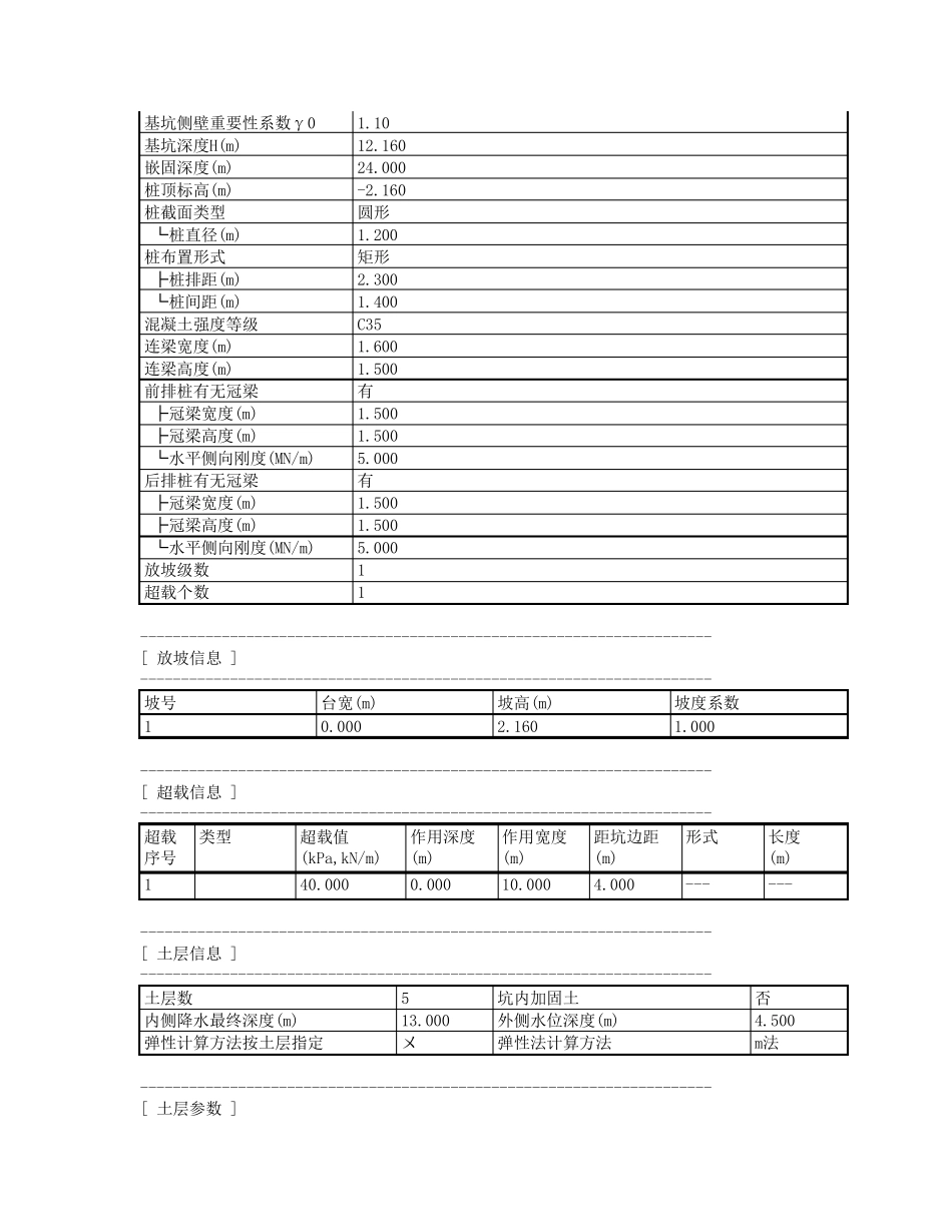 双排桩支护设计计算书_第2页