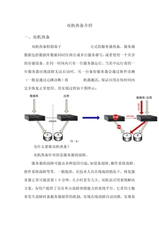 双机热备介绍(NONO哥)