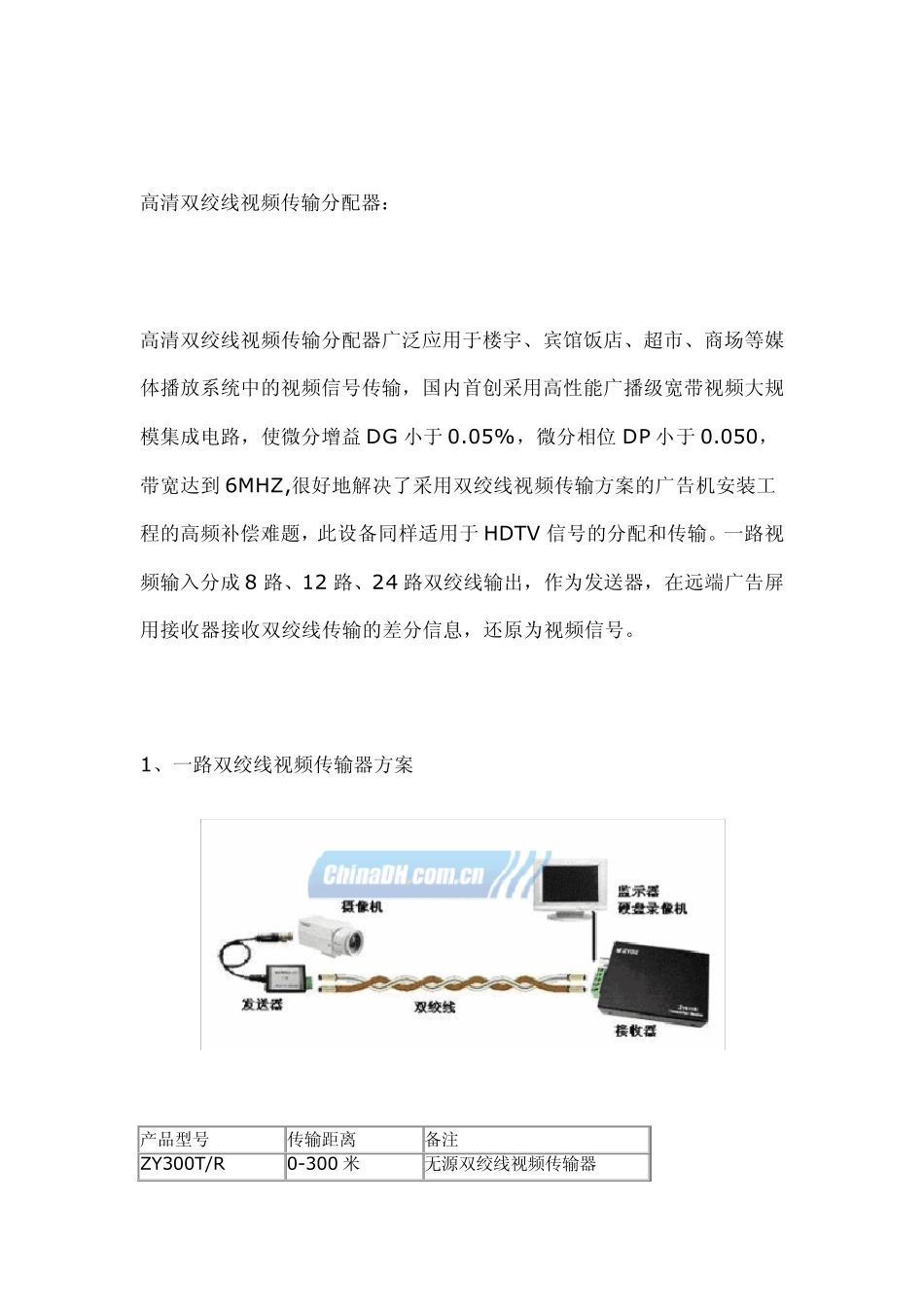 双绞线视频传输器_第2页