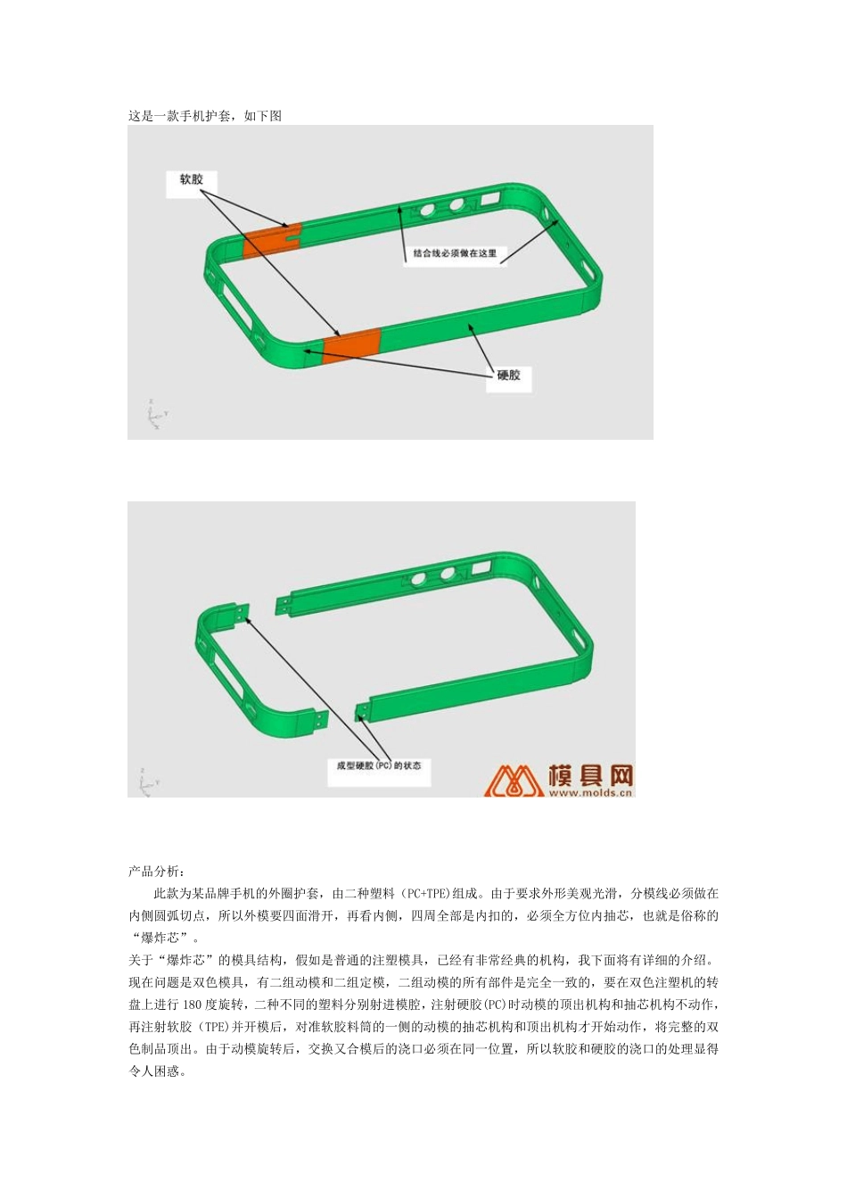 双色注射模具设计10个实例(经典案例)_第1页