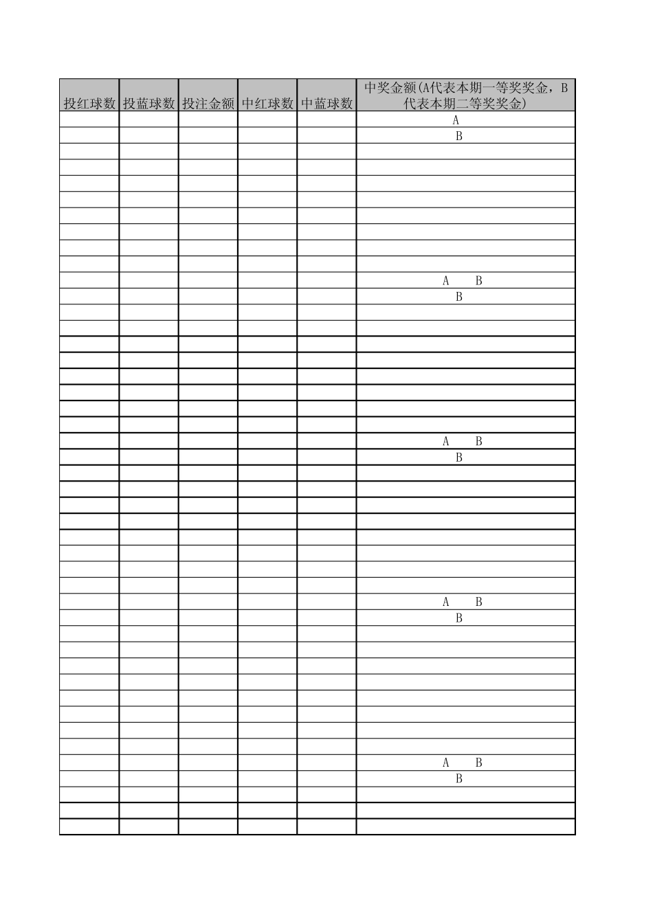 双色球复式投注对照表方法_第1页