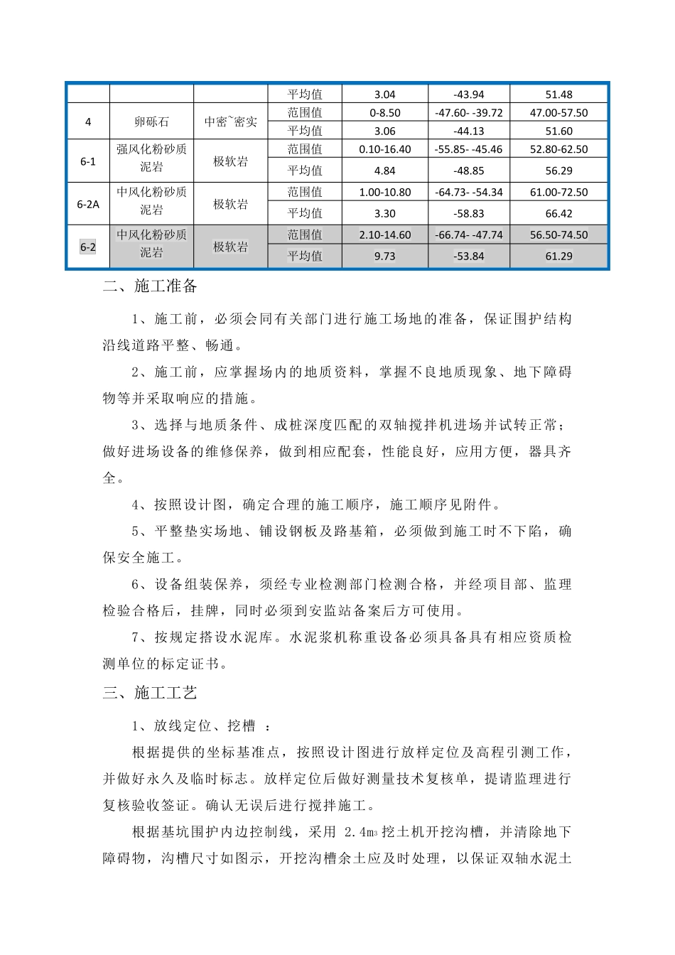双轴水泥搅拌桩施工技术交底_第3页