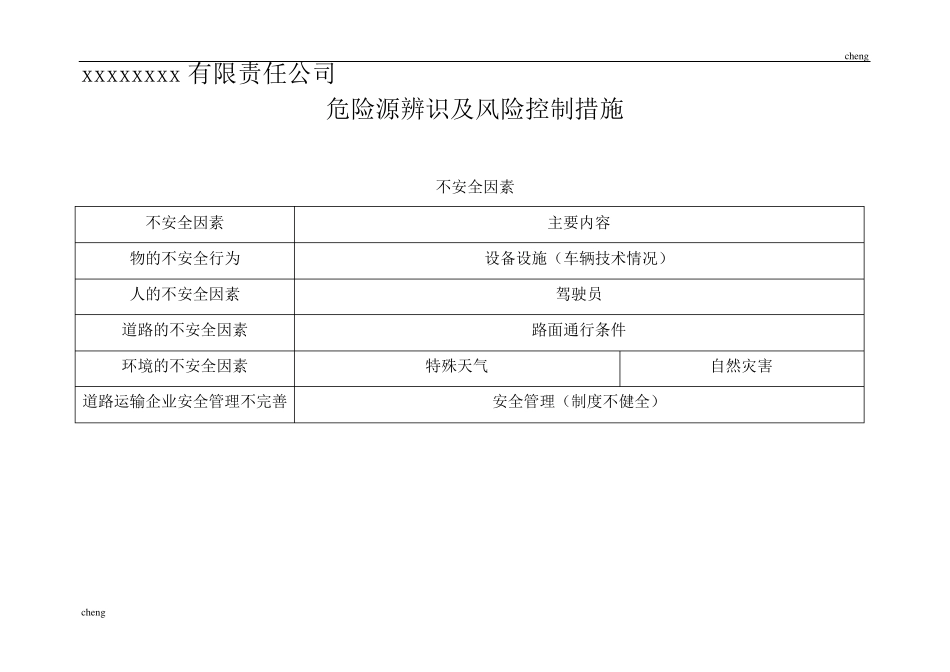 双重预防机制[道路运输]危险货物运输企业危险源辨识及风险管控[001]_第1页
