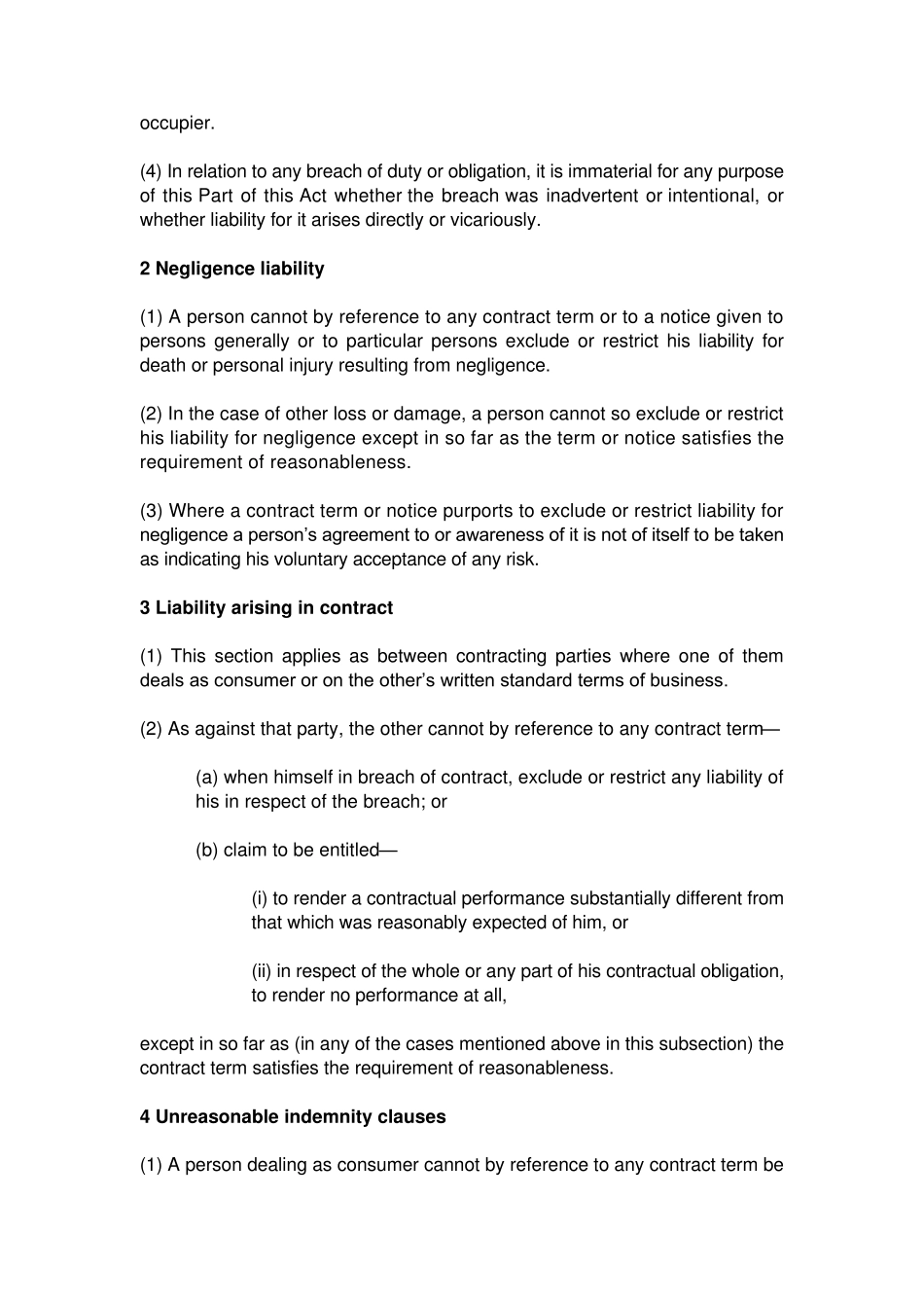 反不公平契约条款法UnfairContractTermsAct1977_第2页