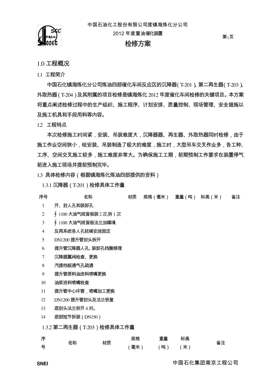 反应器、再生器检修施工方案_第2页