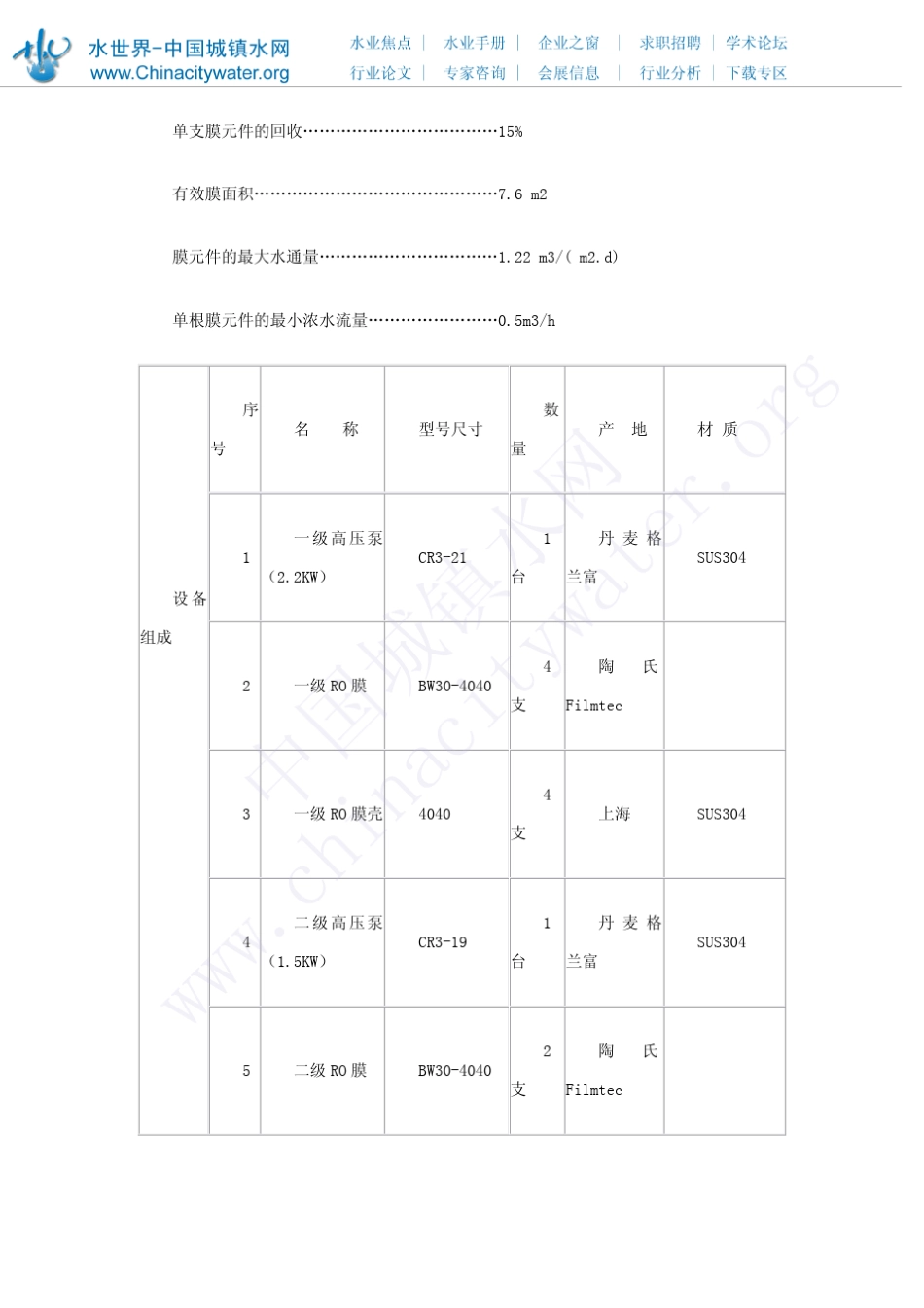 反渗透设计方案_第3页